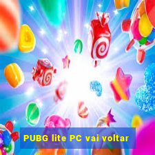 PUBG lite PC vai voltar